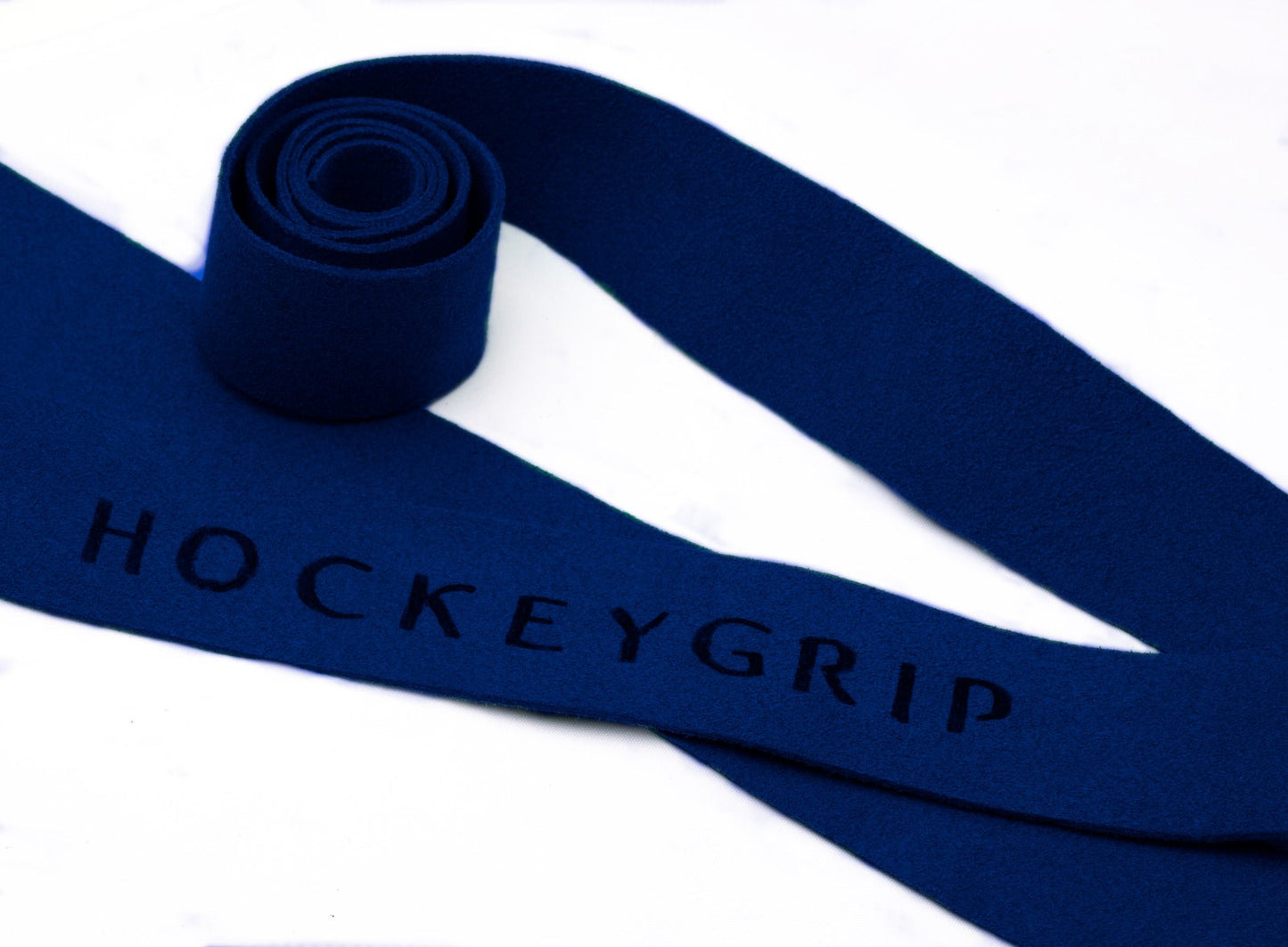 Blauwe grip met eigen tekst